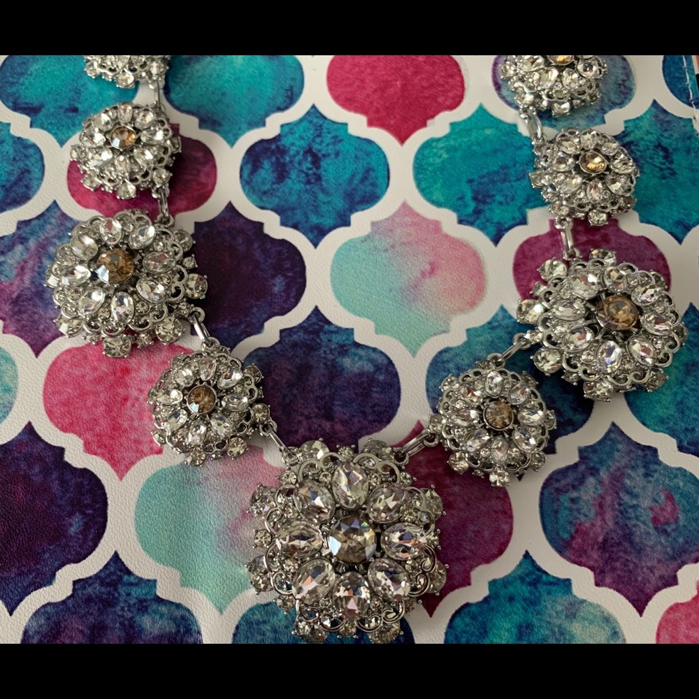 Talbots Snowflake Statement Necklace - image 2